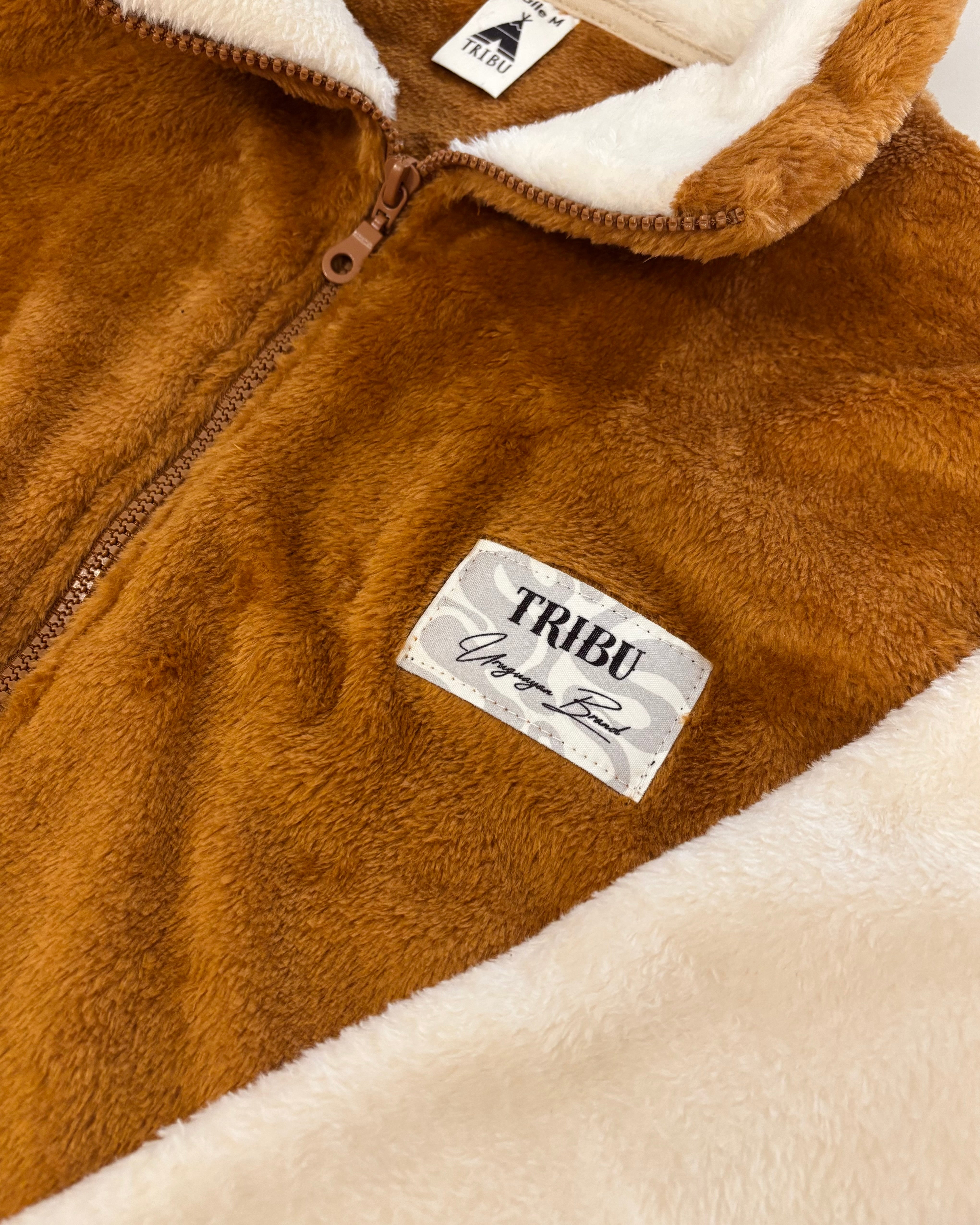 Campera peluche marrón