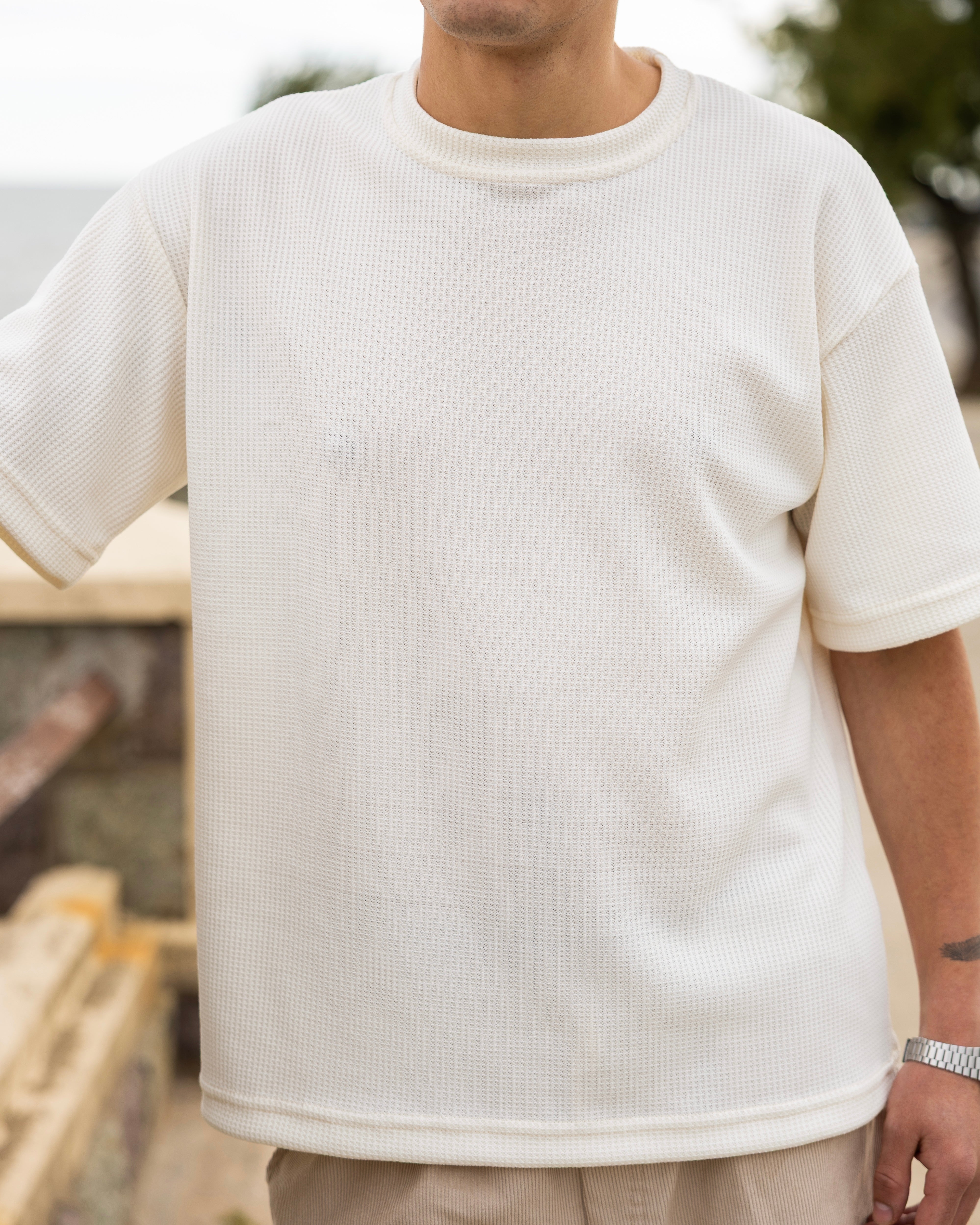 Remera de punto oversized