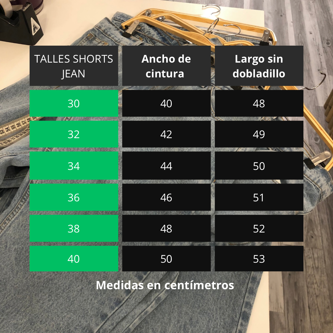 Short de Jean Basic oscuro