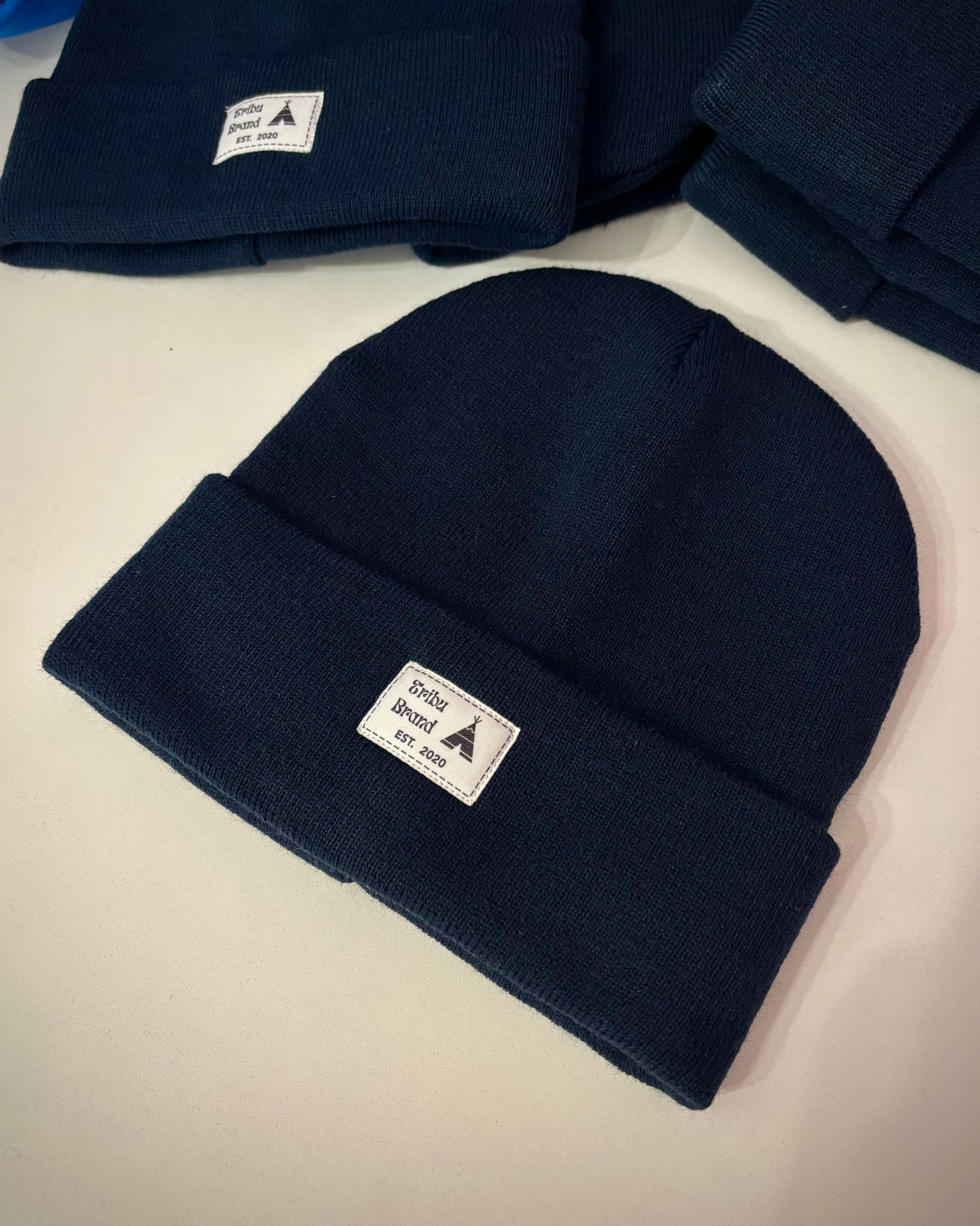 Gorra de invierno azul
