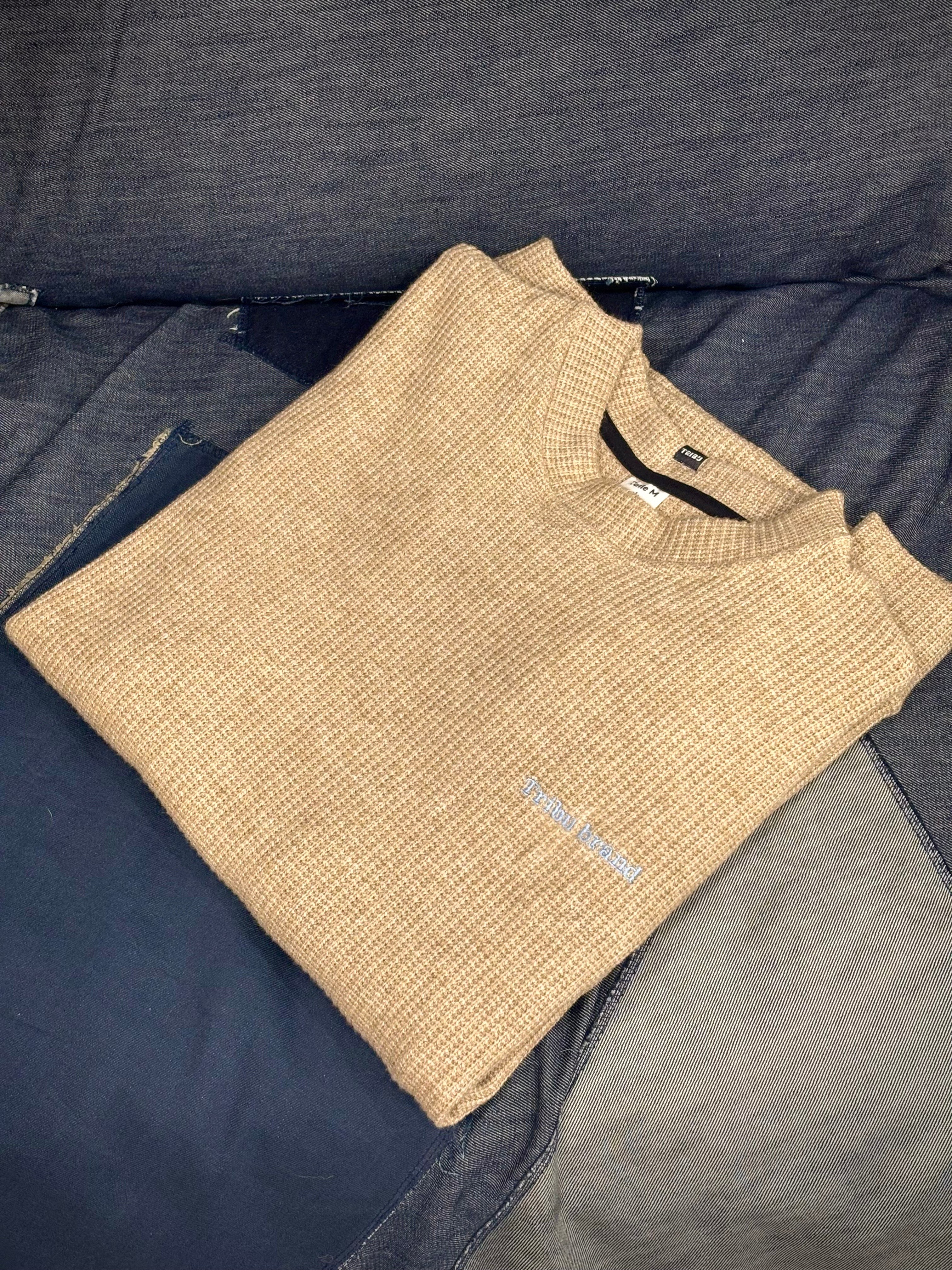 Buzo punto Nantes beige camel
