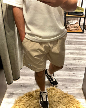 Short de pana crema