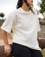 Remera de punto oversized