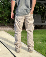 Pantalón cargo baggy semi-over arena