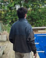 Buzo medio cierre oversized blue