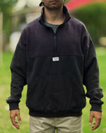 Buzo medio cierre oversized violet